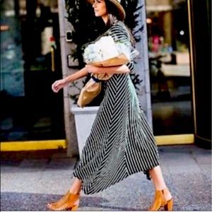 Anthropologie Saturday Sunday Pieced Stripe Dress